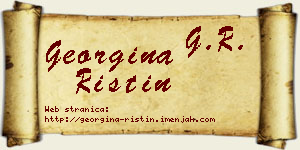Georgina Ristin vizit kartica